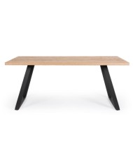 Tavolo Dukat 180x90 Nero Bizzotto