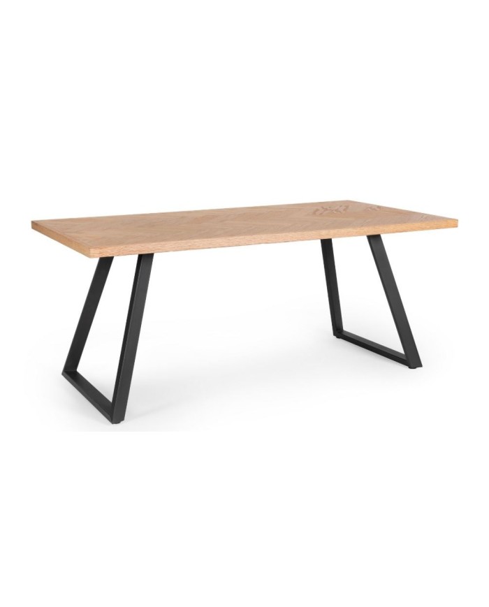 Tavolo Dukat 180x90 Nero Bizzotto