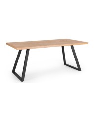 Tavolo Dukat 180x90 Nero Bizzotto