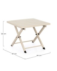 Tavolino Taylor 44x43 Bizzotto