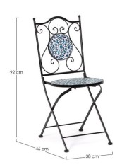 Sedia pieghevole Samos Bizzotto