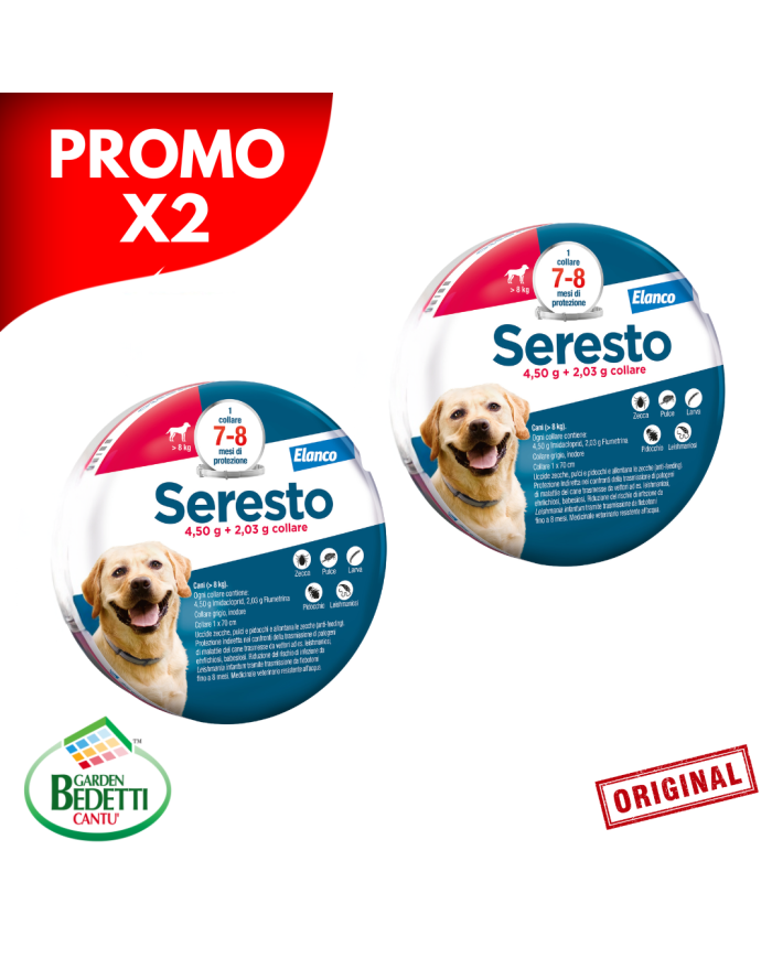 Elanco Seresto collare antiparassitario cani oltre 8 Kg