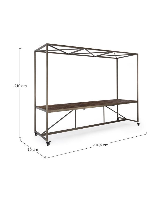 Tavolo espositore con tetto 300x210H Bizzotto