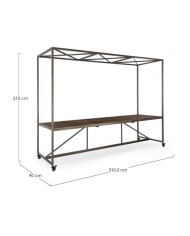 Tavolo espositore con tetto 300x210H Bizzotto