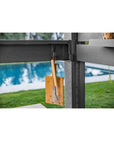 Keter gazebo bar signatur walnut