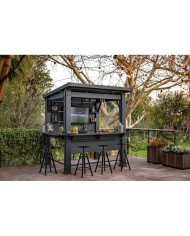Keter gazebo bar signatur walnut