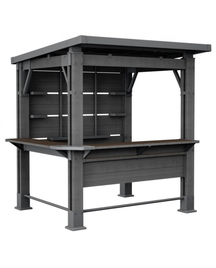 Keter gazebo bar signatur walnut