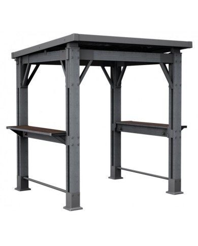 Keter gazebo grill signature walnut