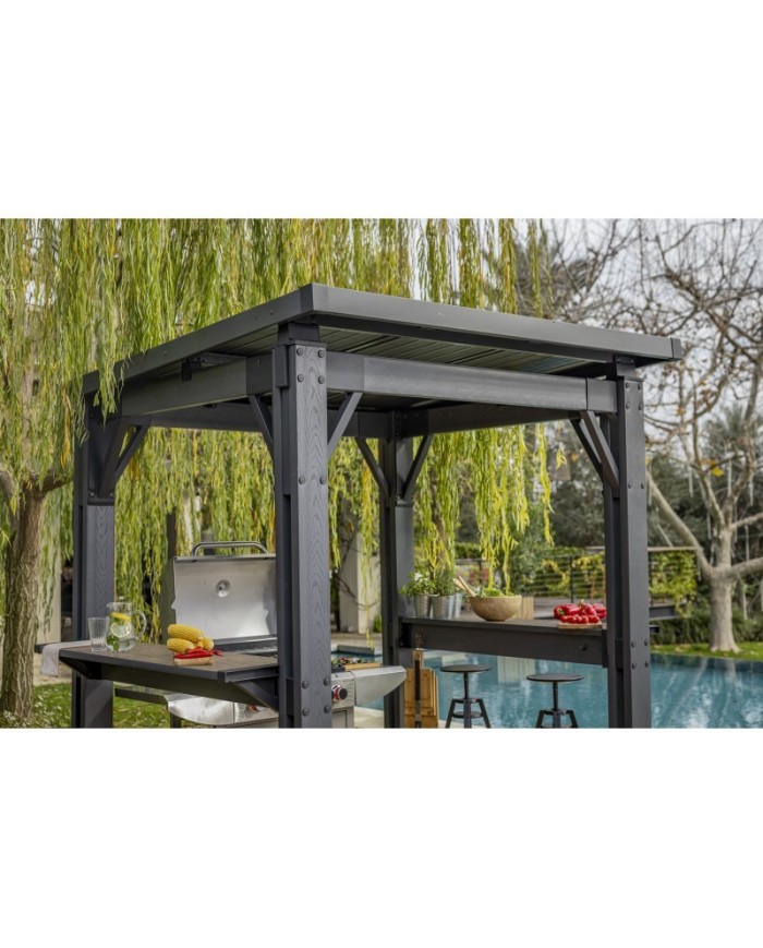 Keter gazebo grill signature walnut