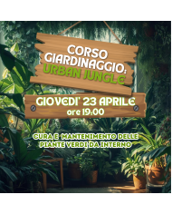 23 Aprile 2026 Ore 19 - Urban Jungle: Piante Verdi da Interno - Corso Giardinaggio