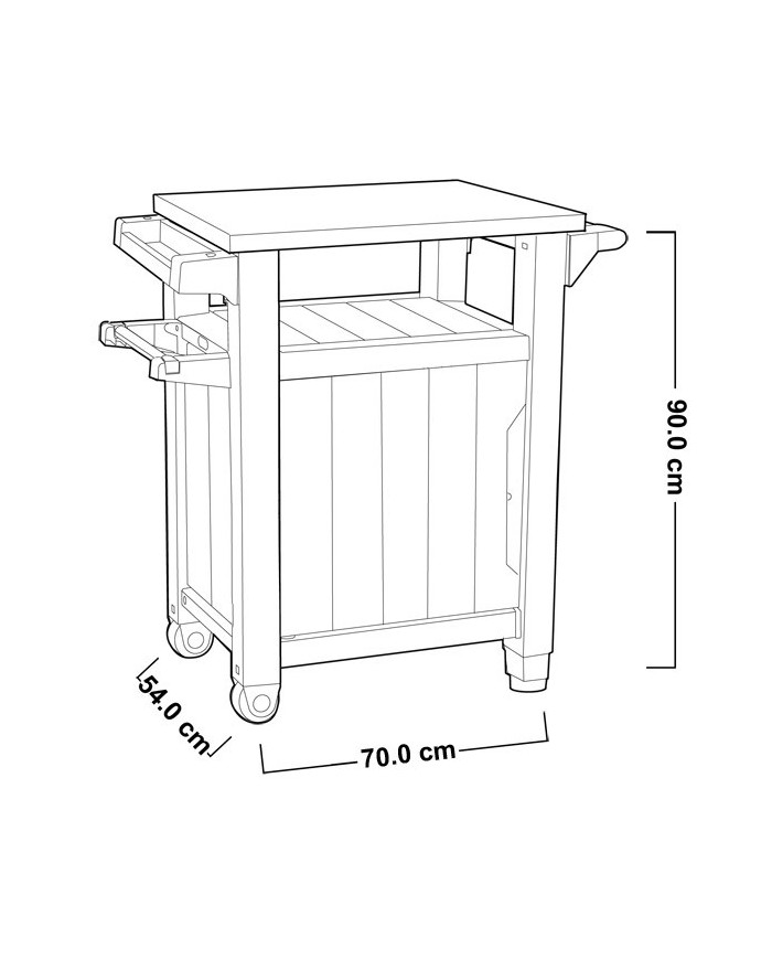 Keter tavolino in resina BBQ Unity