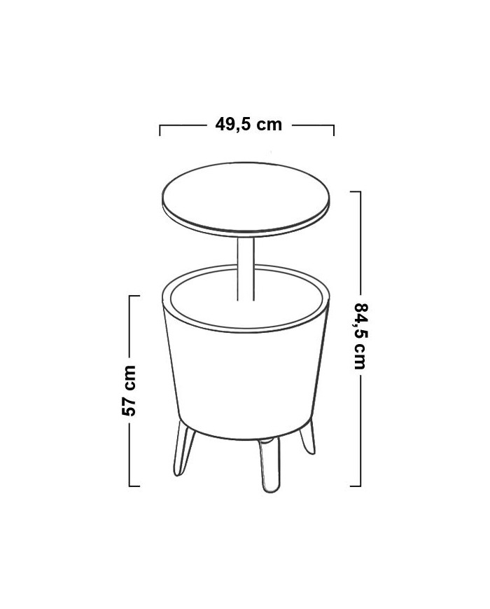 Keter tavolino in resina Cool Bar