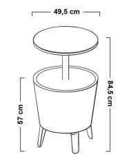 Keter tavolino in resina Cool Bar