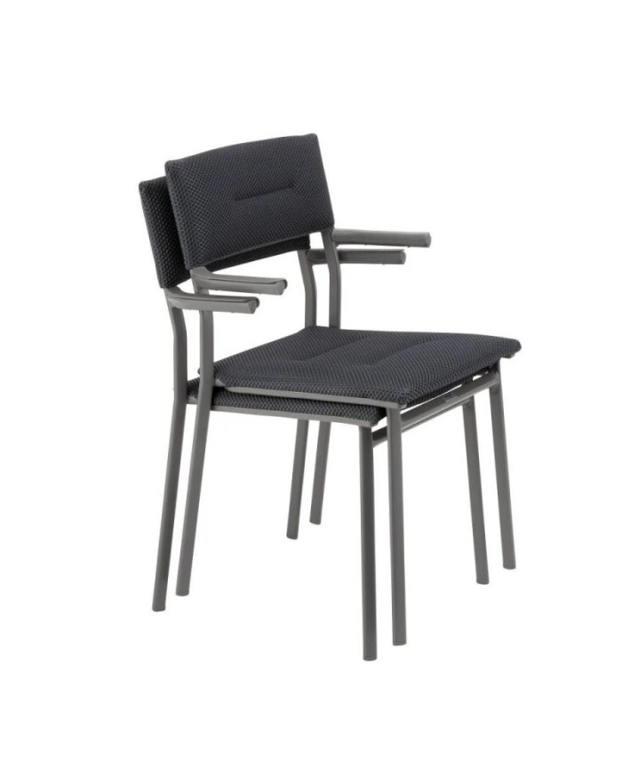 Sedia impilabile con braccioli LaFuma 5273