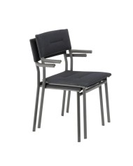 Sedia impilabile con braccioli LaFuma 5273
