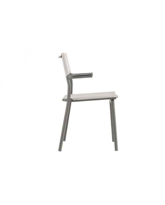 Sedia impilabile con braccioli oron LaFuma Titane