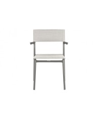 Sedia impilabile con braccioli oron LaFuma Titane