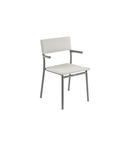 Sedia impilabile con braccioli oron LaFuma Titane