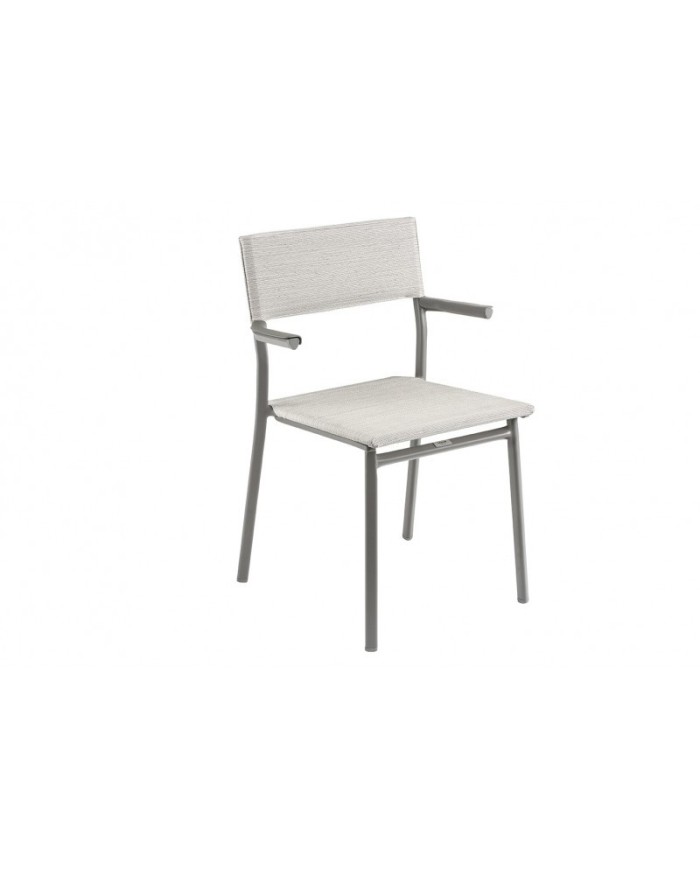 Sedia impilabile con braccioli oron LaFuma Titane