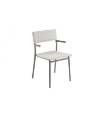 Sedia impilabile con braccioli oron LaFuma Titane