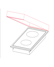 Coperchio per piano induzione Planet  B.IN INDU