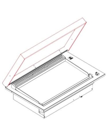 Coperchio per piastra Planet B.IN 80 L