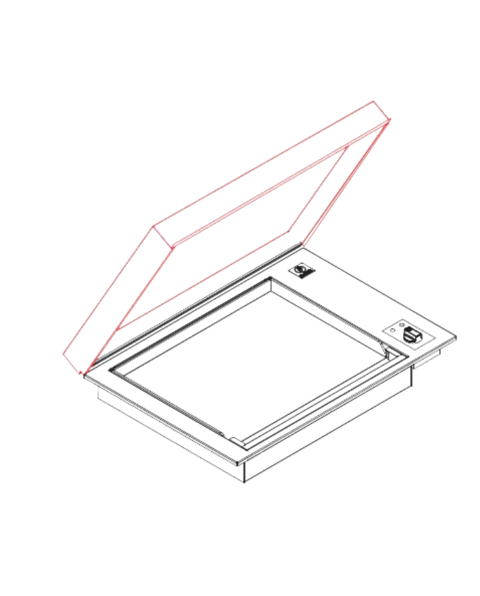 Coperchio per piastra Planet B.IN 55 L