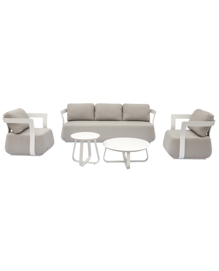Salotto da Giardino Monaco Bianco Greenwood