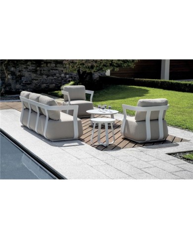 Salotto da Giardino Monaco Bianco Greenwood