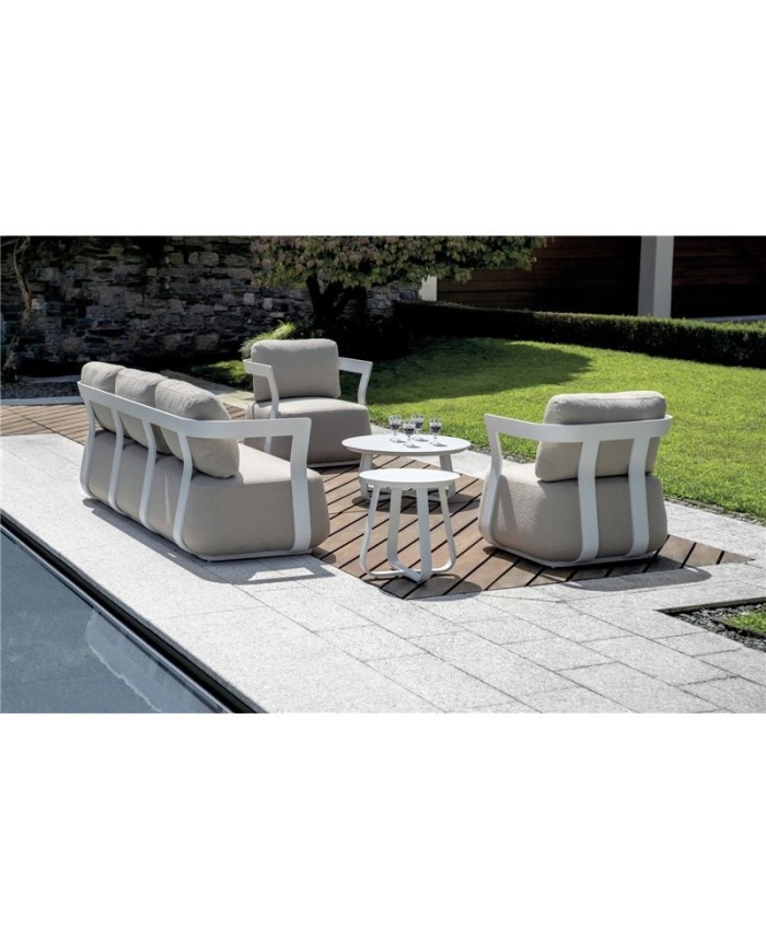 Salotto da Giardino Monaco Bianco Greenwood