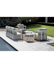 Salotto da Giardino Monaco Bianco Greenwood