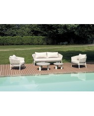 Salotto da Giardino Grimaud Bianco Greenwood