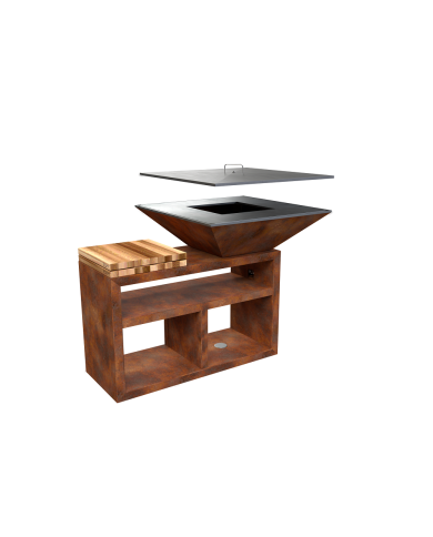 Vulcanus Grill Pro910 Masterchef con Multigrid, Coperchio, Spatola e Piastra GastroPro
