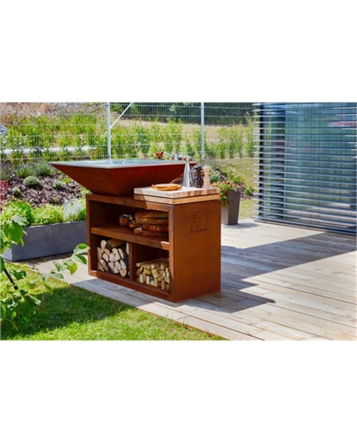 Vulcanus Grill Pro910 Masterchef con Multigrid, Coperchio, Spatola e Piastra GastroPro