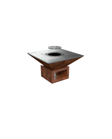 Vulcanus Grill Pro910 Camp con Multigrid, Coperchio, Spatola e Piastra GastroPro