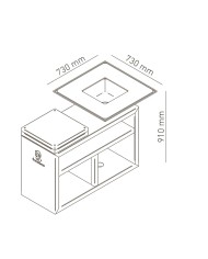 Vulcanus Grill Pro730 Masterchef con Multigrid, Coperchio, Spatola e Piastra GastroPro