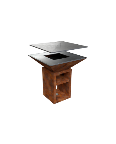 Vulcanus Grill Pro730 Chef con Multigrid, Coperchio, Spatola e Piastra GastroPro