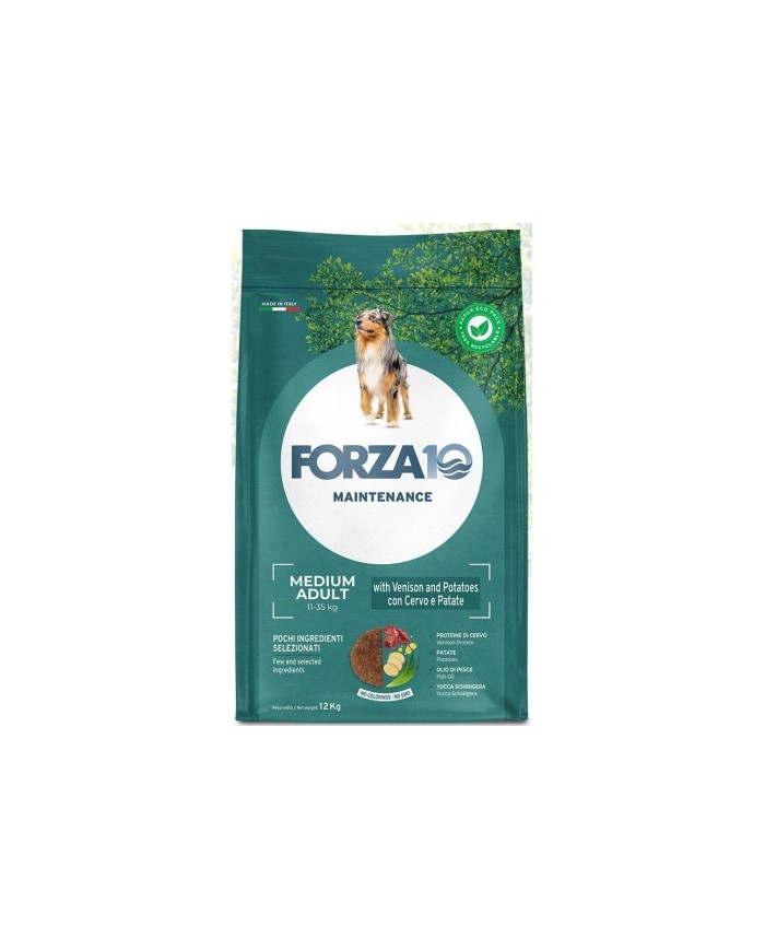 Cibo per cani Forza 10 medium mantenimento cervo e patate 12,5 Kg
