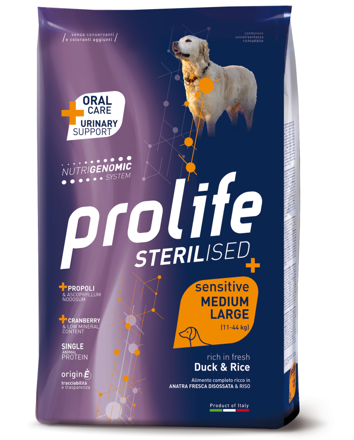 Crocchette per cani Prolife smart puppy pollo e riso giant nutrigenomic 10 Kg