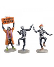 Lemax Halloween Jitterbones Dance Party Set Of 3