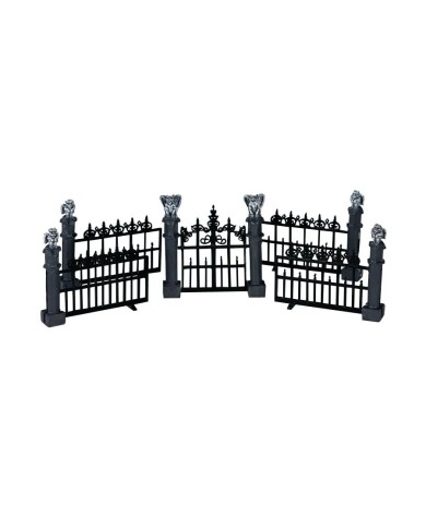 Lemax Halloween Gargoyle Fence, Set da 5