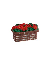 Lemax Poinsettia Planter Villaggio di natale