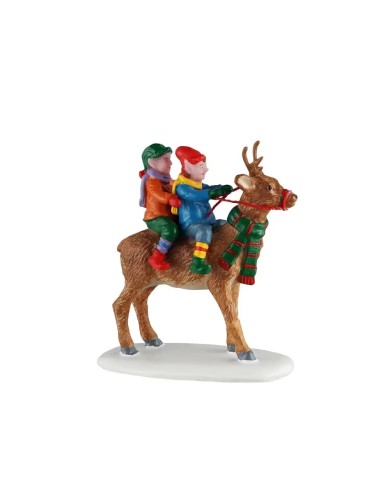 Lemax Reindeer Rides Villaggio di natale