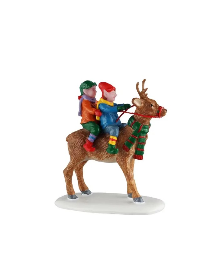 Lemax Reindeer Rides Villaggio di natale