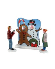 Lemax Frosty Photo Op Set Of 3  Villaggio di natale