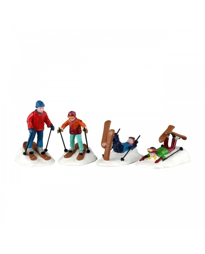 Lemax Ski School Lessons Set Of 4 Villaggio di Natale