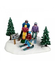Lemax Family Ski Day Villaggio di natale