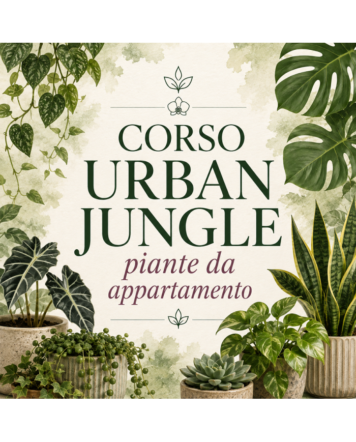 24 Ottobre 2026 Ore 15 - Urban Jungle: Piante Verdi da Interno - Corso Giardinaggio