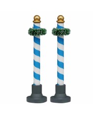 Lemax Biergarten Poles Set Of 2 Villaggio di natale