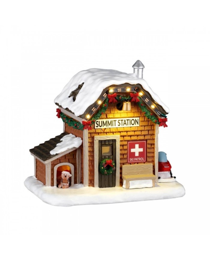 Lemax Ski Patrol Summit Station Villaggio di natale